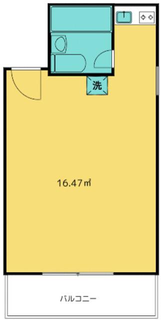 亀戸5丁目アパート(1K/2階)の間取り写真
