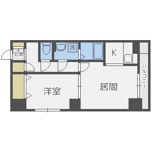 ミルネージュ35(1LDK/2階)の間取り写真