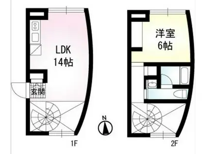 ARTIS(1LDK/4階)の間取り写真