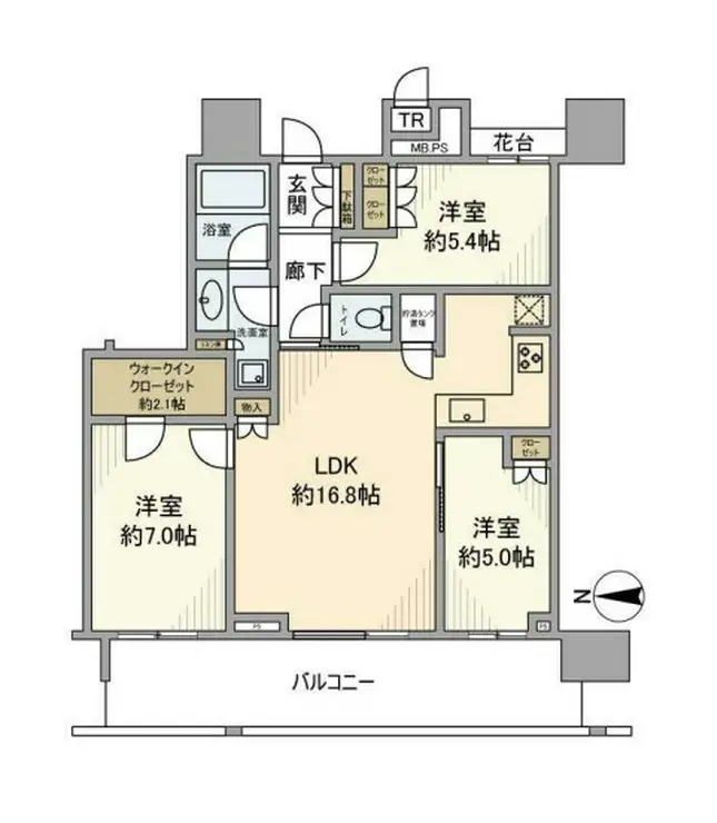 THE TOYOSU TOWER 12階階 間取り