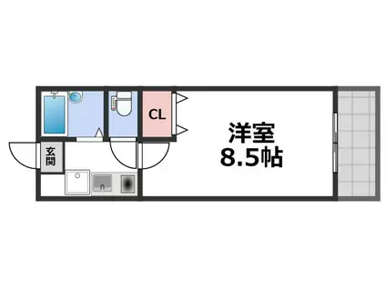 コンフォート布施(1K/7階)の間取り写真