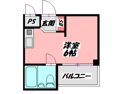 JPアパートメント守口VII(ワンルーム/2階)の間取り写真