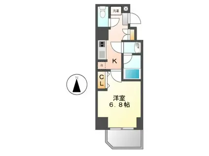 エイペックス名古屋栄プレミアライフ(1K/8階)の間取り写真