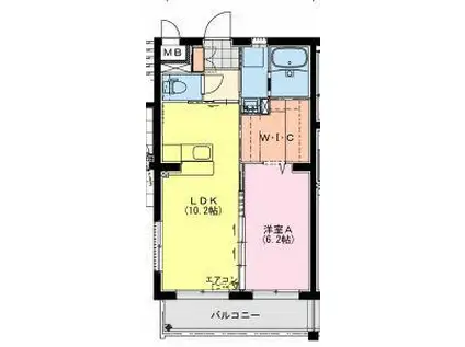 昭栄町NKマンション(1LDK/3階)の間取り写真