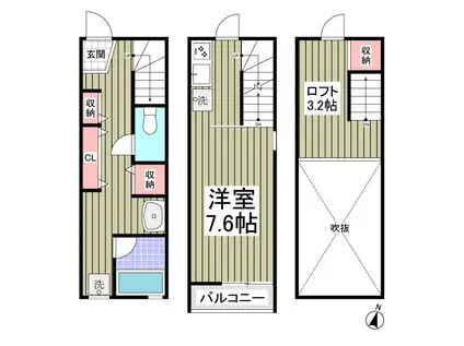 レガーロ千葉中央(ワンルーム/1階)の間取り写真