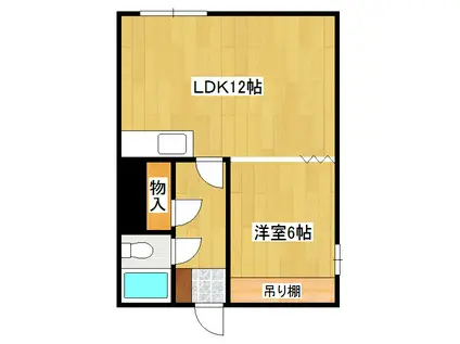 セブンコーポ(1LDK/3階)の間取り写真