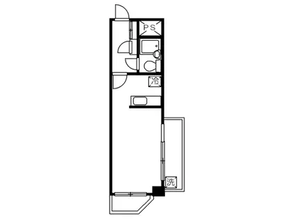 要町ツインビル(1K/3階)の間取り写真