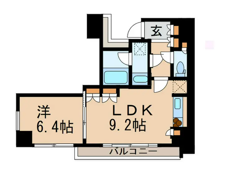 ホワイトタワー浜松町 9階階 間取り