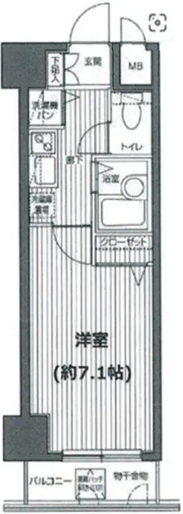 ガラ・ステージ麻布十番 4階階 間取り
