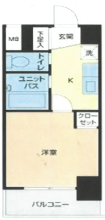 スカイコート高田馬場第5 7階階 間取り