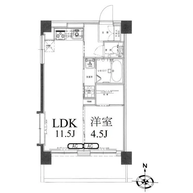 三軒茶屋グリーンマンション 9階階 間取り
