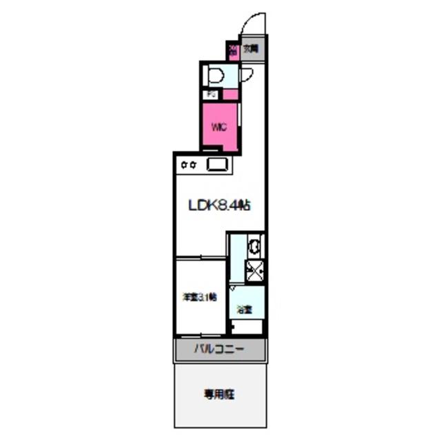 S-MOVE大阪鶴見(1LDK/2階)の間取り写真