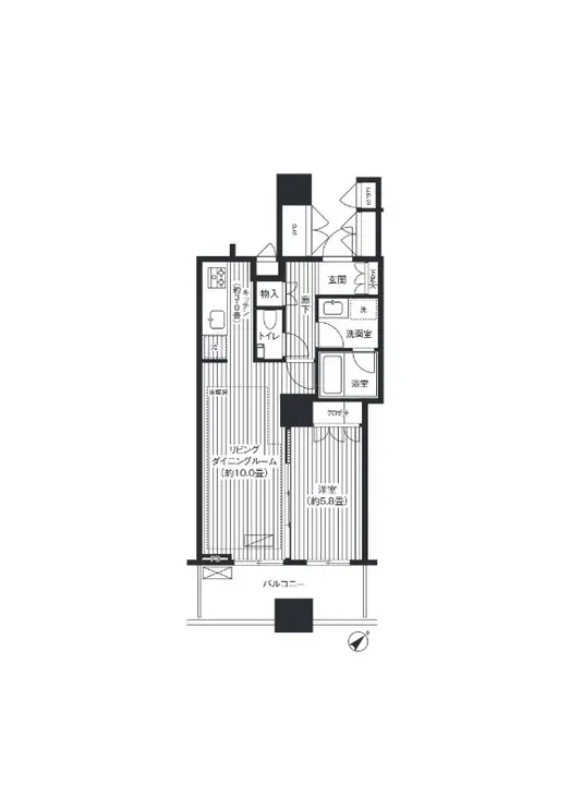 エアライズタワー 7階階 間取り