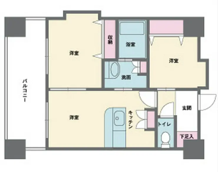 HF西新宿レジデンスWEST 8階階 間取り