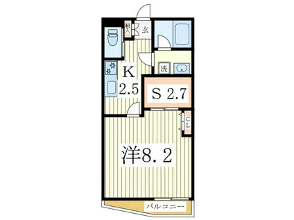 VIVACE VI(1SK/1階)の間取り写真