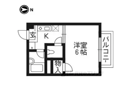 ルネサンスナツカ(1K/2階)の間取り写真