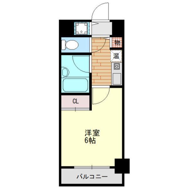 コート西中島(1K/9階)の間取り写真
