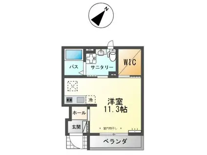 レジーナ ガーデン(ワンルーム/1階)の間取り写真