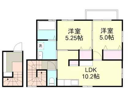 フォルティス四十瀬II(2LDK/2階)の間取り写真