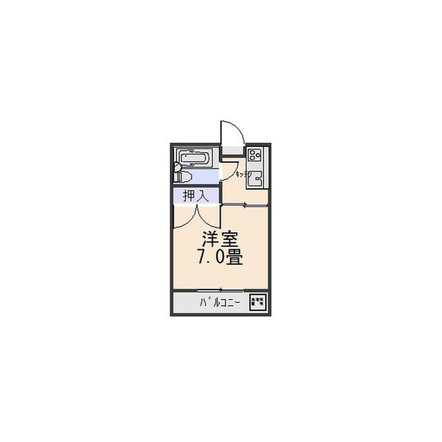 メゾンシーマ(1K/1階)の間取り写真
