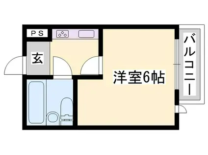 グリーンハイツ手柄(1K/2階)の間取り写真