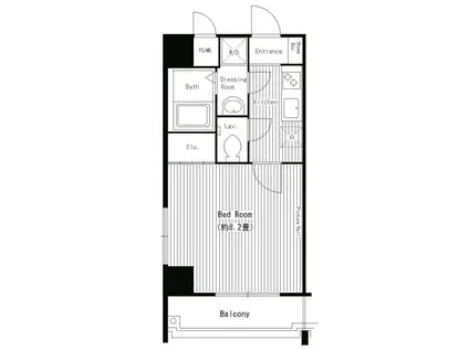 ハイトサーブル川崎(1K/5階)の間取り写真