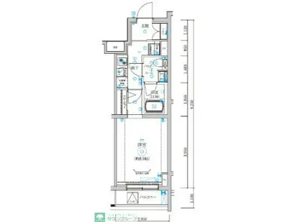 REGOLITH板橋本町(1K/4階)の間取り写真