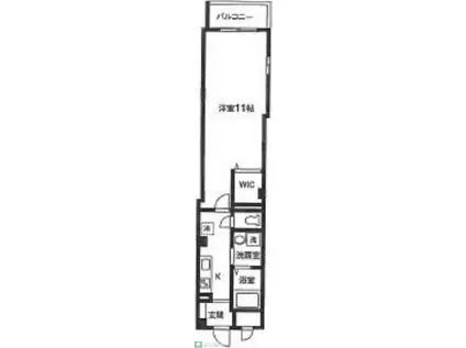 アズール初台(1K/2階)の間取り写真