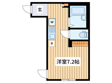 メルディア海老名(ワンルーム/3階)の間取り写真