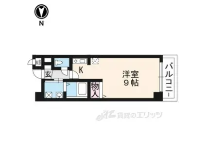 エスト堀川(ワンルーム/7階)の間取り写真