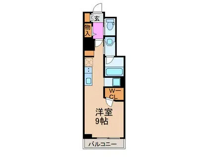シティライフ御器所(ワンルーム/3階)の間取り写真