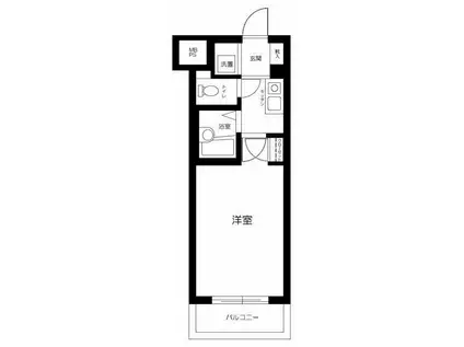 菱和パレス池袋要町(1K/2階)の間取り写真