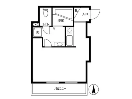 MANCYS自由が丘(1K/1階)の間取り写真