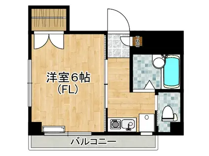フローレンス(1K/3階)の間取り写真