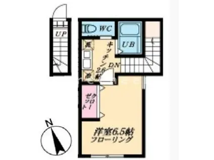 マイレジデンス鷺宮(1K/2階)の間取り写真