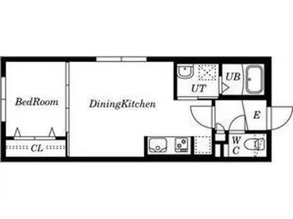 キングハウス北21条西7丁目(1LDK/1階)の間取り写真