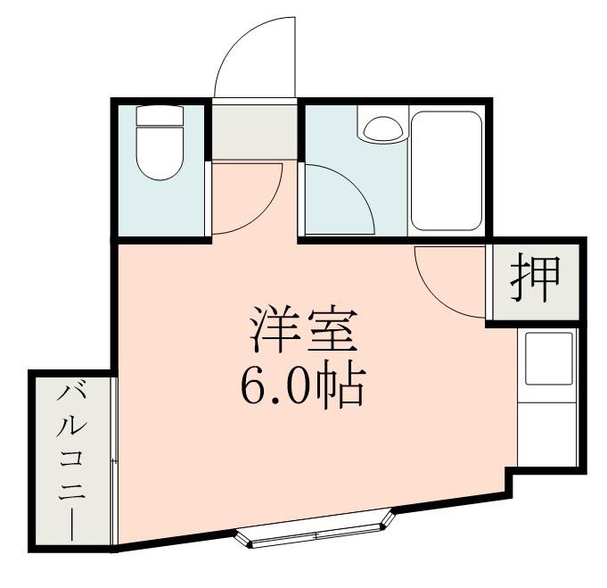 プランドール(ワンルーム/3階)の間取り写真