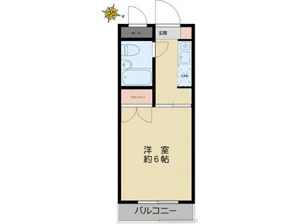 日神パレス板橋本町第2(1K/4階)の間取り写真