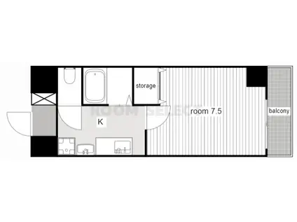 TS DREAM 栄(1K/9階)の間取り写真