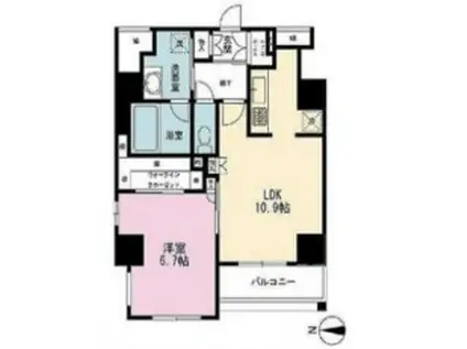 シティインデックス千代田秋葉原(1LDK/3階)の間取り写真