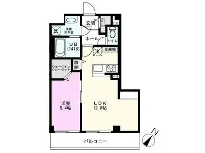 SUNNYWELL南流山(1LDK/3階)の間取り写真