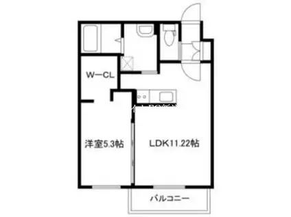 ARTE(1LDK/1階)の間取り写真