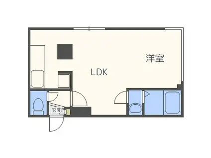 PROGRESS(1LDK/2階)の間取り写真