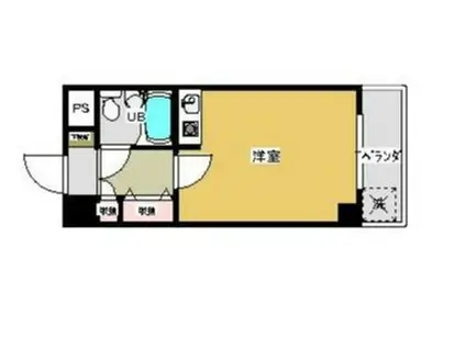 東光伊勢佐木ビル(ワンルーム/3階)の間取り写真