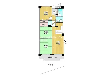 美加の台アーバンコンフォート壱(3LDK/2階)の間取り写真