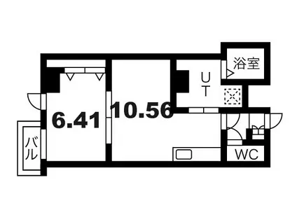 プレメゾンNFII(1LDK/3階)の間取り写真