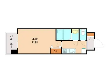 LIVIAZ KOBE SOLEIL(1K/10階)の間取り写真