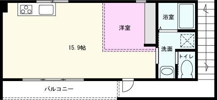 THE ORCHARD YAHATA C棟(1LDK/2階)の間取り写真