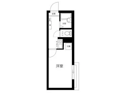 足立区扇1丁目新アパート(1K/2階)の間取り写真