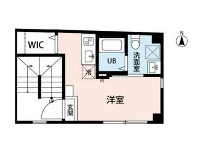 クレーヴ蒲田(ワンルーム/1階)の間取り写真